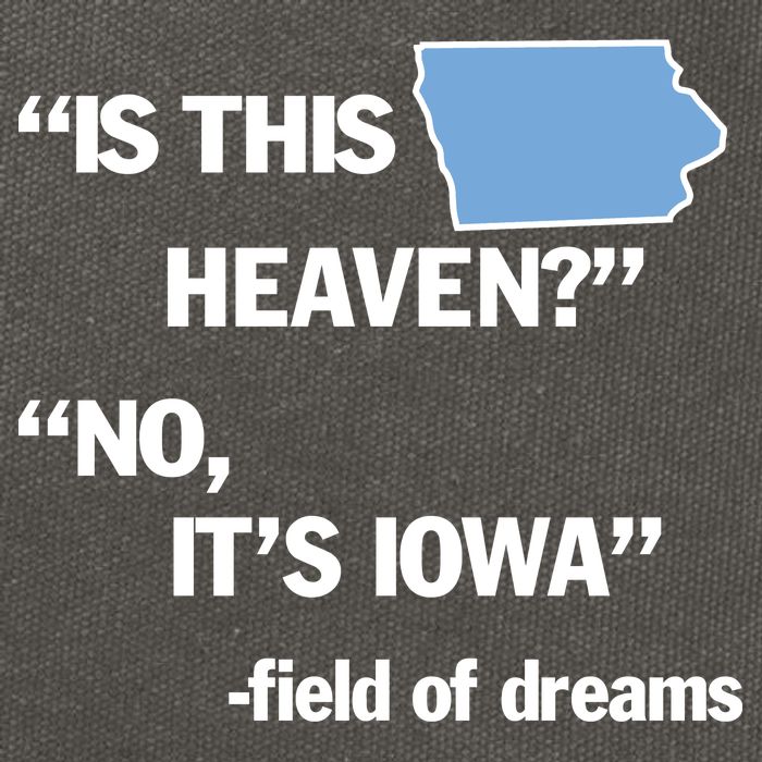 Is This Heaven No Its Iowa Cotton Canvas Backpack