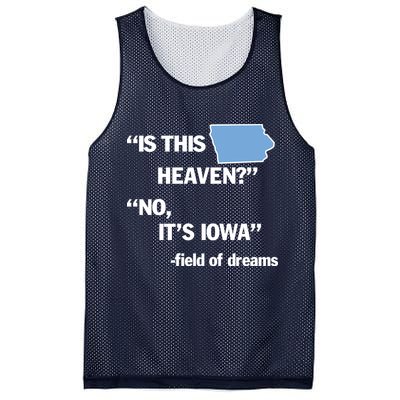 Is This Heaven No Its Iowa Mesh Reversible Basketball Jersey Tank