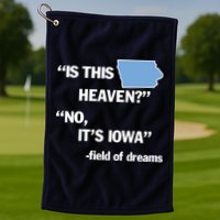 Is This Heaven No Its Iowa Golf Towel