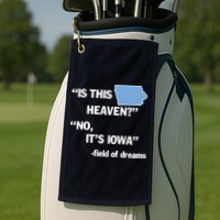 Is This Heaven No Its Iowa Golf Towel