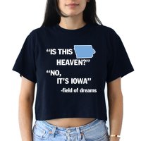 Is This Heaven No Its Iowa Crop Top
