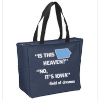 Is This Heaven No Its Iowa Zip Tote Bag