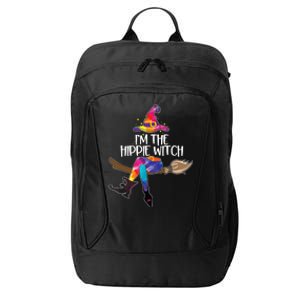 Im The Hippie Witch Halloween Matching Tie Dye Group City Backpack