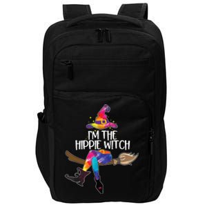 Im The Hippie Witch Halloween Matching Tie Dye Group Impact Tech Backpack