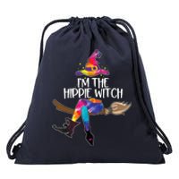 Im The Hippie Witch Halloween Matching Tie Dye Group Drawstring Bag