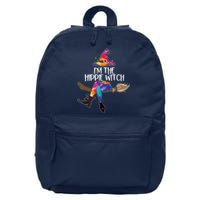 Im The Hippie Witch Halloween Matching Tie Dye Group 16 in Basic Backpack