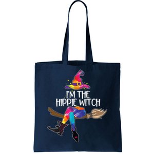 Im The Hippie Witch Halloween Matching Tie Dye Group Tote Bag