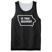 Is This Heaven Funny Iowa Mesh Reversible Basketball Jersey Tank