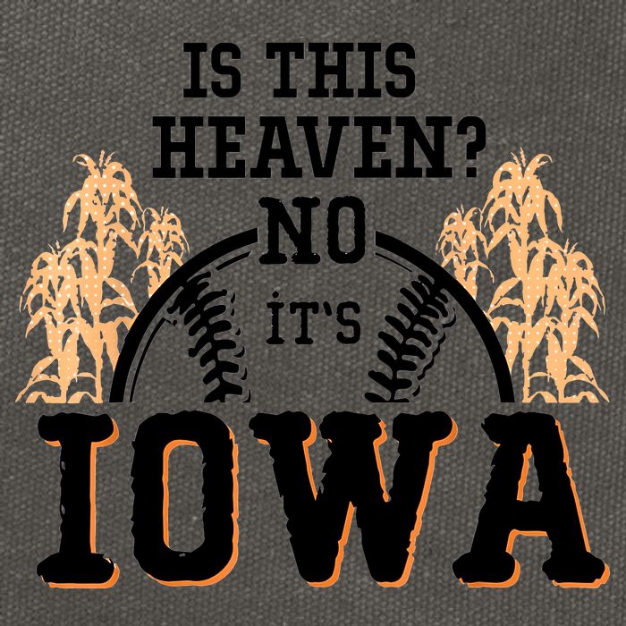 Is This Heaven No It’s Iowa Baseball Field Of Dreams Cotton Canvas Backpack