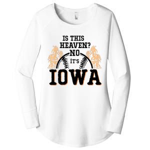 Is This Heaven No It’s Iowa Baseball Field Of Dreams Women's Perfect Tri Tunic Long Sleeve Shirt