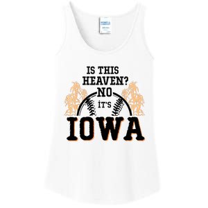 Is This Heaven No It’s Iowa Baseball Field Of Dreams Ladies Essential Tank