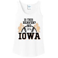 Is This Heaven No It’s Iowa Baseball Field Of Dreams Ladies Essential Tank