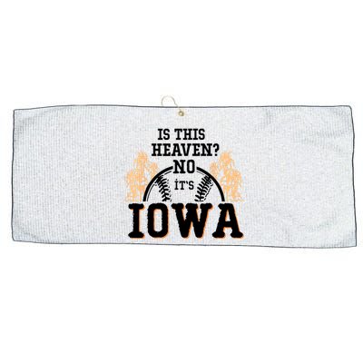 Is This Heaven No It’s Iowa Baseball Field Of Dreams Large Microfiber Waffle Golf Towel