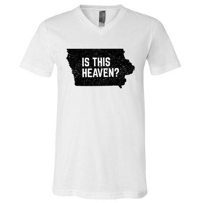 Is This Heaven No It’s Iowa Baseball Field Of Dreams V-Neck T-Shirt