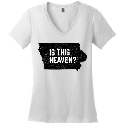 Is This Heaven No It’s Iowa Baseball Field Of Dreams Women's V-Neck T-Shirt