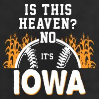 Is This Heaven No It's Iowa Baseball 7 Panel Mesh Trucker Snapback Hat
