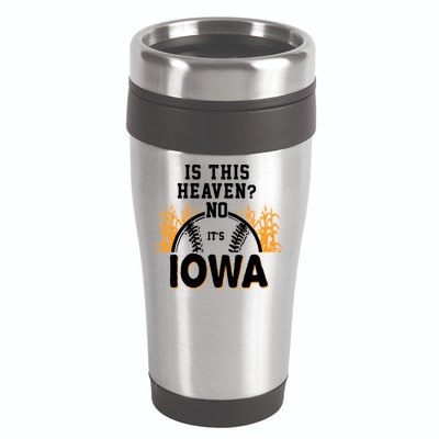 Is This Heaven No It's Iowa Baseball 16oz Travel Tumbler