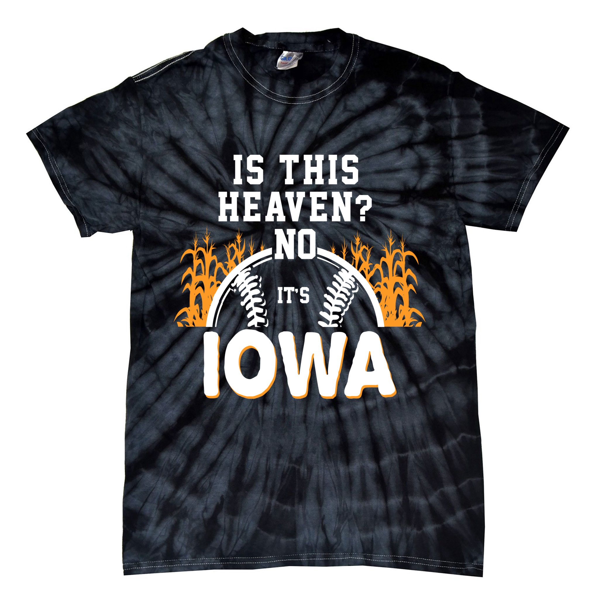 Is This Heaven No It's Iowa Baseball Tie-Dye T-Shirt