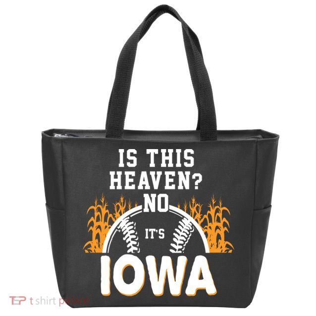 Is This Heaven No It's Iowa Baseball Zip Tote Bag