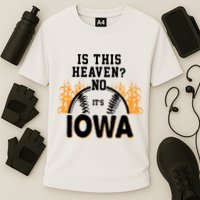 Is This Heaven No It's Iowa Baseball Cooling Performance Crew T-Shirt