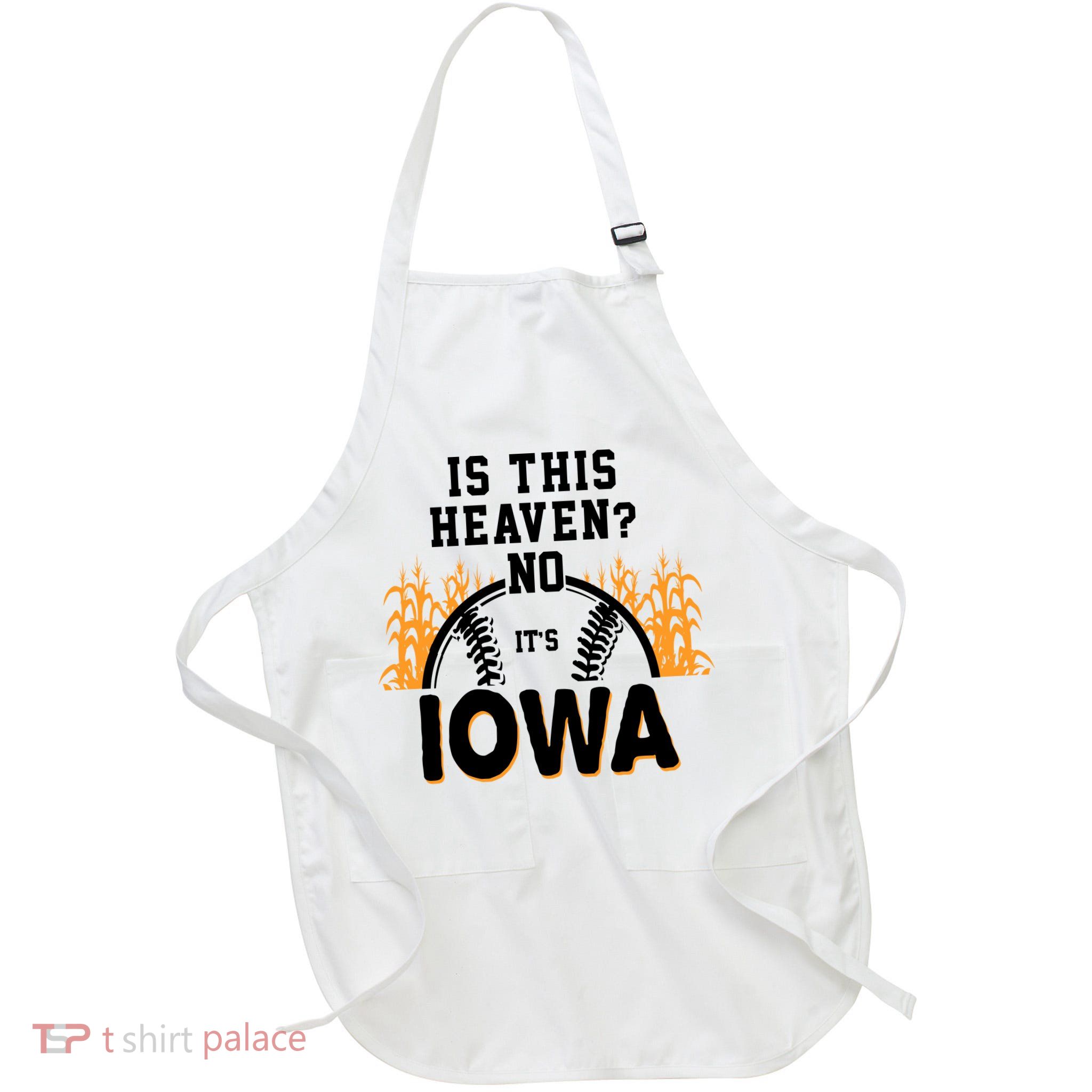 Is This Heaven No It's Iowa Baseball Apron
