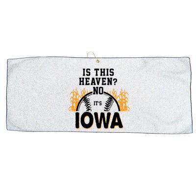 Is This Heaven No It's Iowa Baseball Large Microfiber Waffle Golf Towel