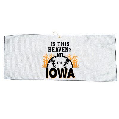 Is This Heaven No It's Iowa Baseball Large Microfiber Waffle Golf Towel