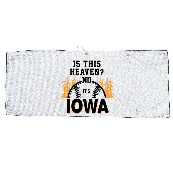 Is This Heaven No It's Iowa Baseball Large Microfiber Waffle Golf Towel
