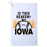 Is This Heaven No It's Iowa Baseball Golf Towel