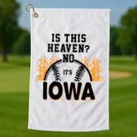 Is This Heaven No It's Iowa Baseball Golf Towel