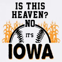 Is This Heaven No It's Iowa Baseball Golf Towel