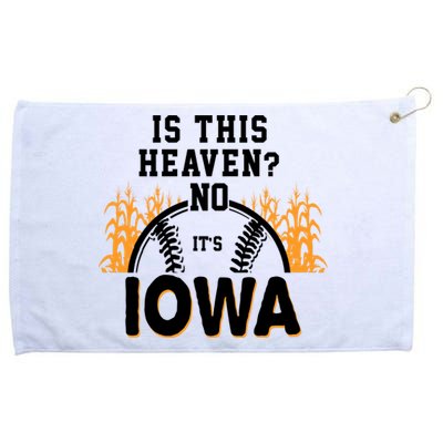 Is This Heaven No It's Iowa Baseball Grommeted Golf Towel