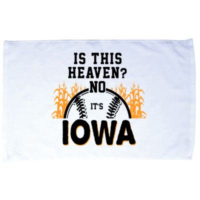 Is This Heaven No It's Iowa Baseball Microfiber Hand Towel