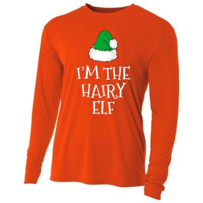 IM The Hairy Elf Christmas Funny Pajama Gift Cooling Performance Long Sleeve Crew