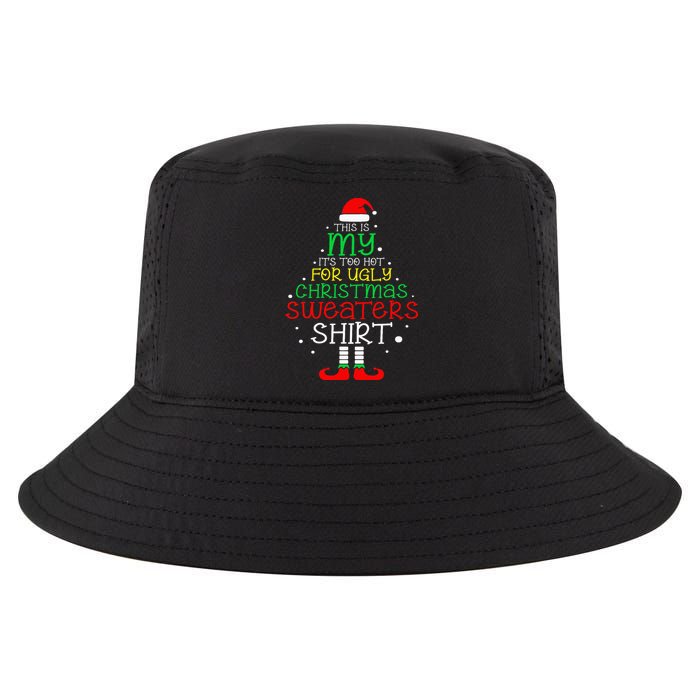 ItS Too Hot For Ugly Christmas Funny Xmas Cool Comfort Performance Bucket Hat