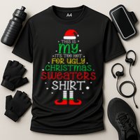 ItS Too Hot For Ugly Christmas Funny Xmas Performance Shirt
