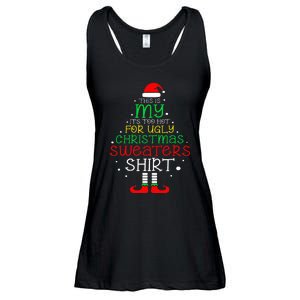 ItS Too Hot For Ugly Christmas Funny Xmas Ladies Essential Flowy Tank