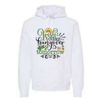 Irish Today Hungover Tomorrow Saint Patrick's Day Drinking Premium Hoodie