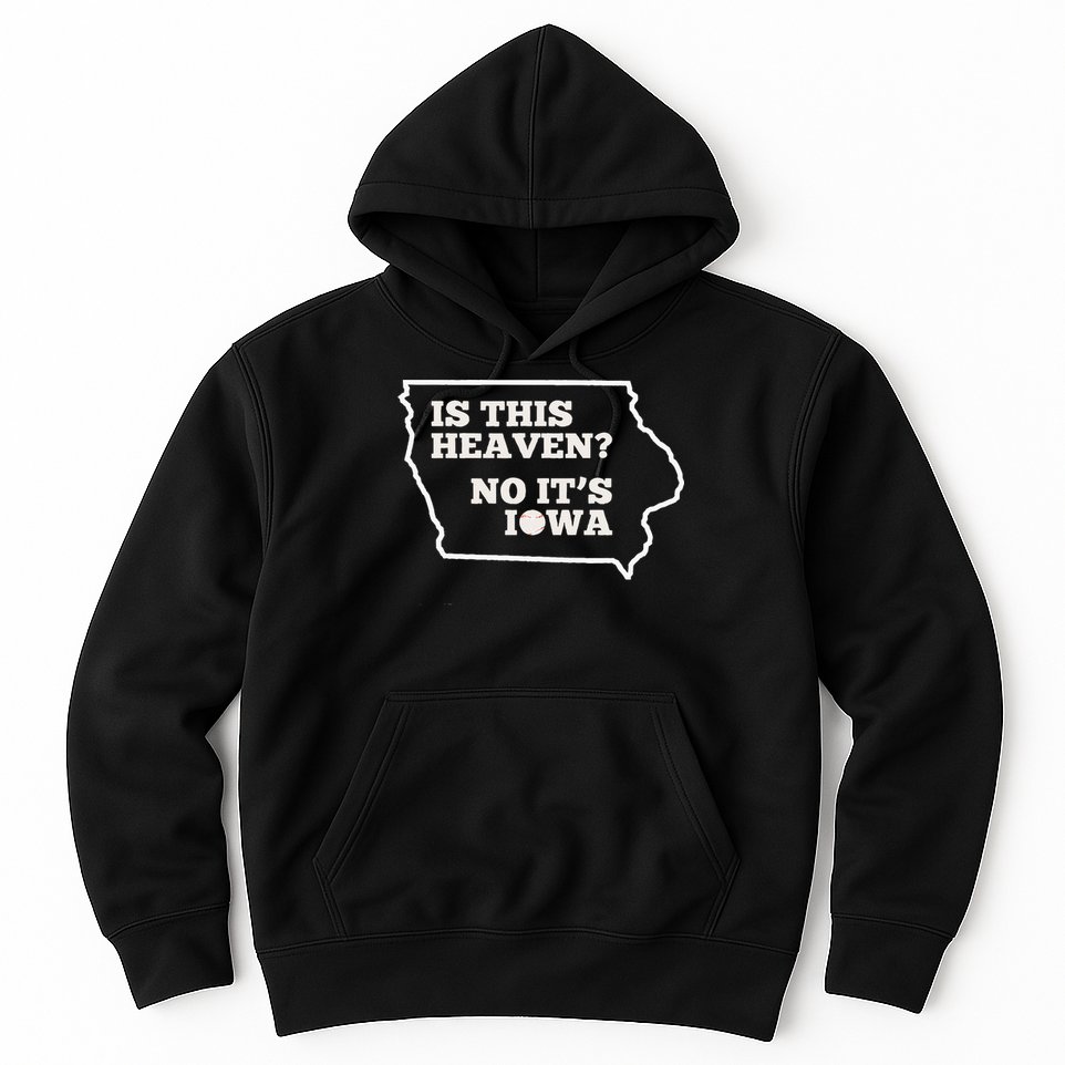 Is This Heaven No It's Iowa State Baseball Baseball Field Hoodie