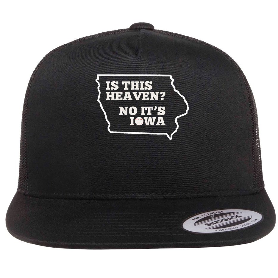Is This Heaven No It's Iowa State Baseball Baseball Field Flat Bill Trucker Hat