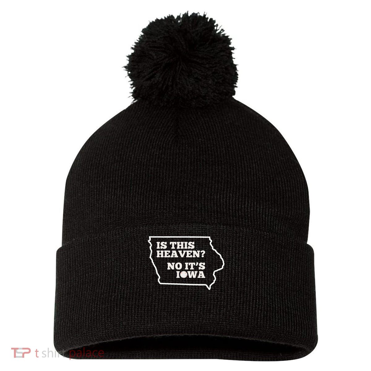Is This Heaven No It's Iowa State Baseball Baseball Field Pom Pom 12in Knit Beanie