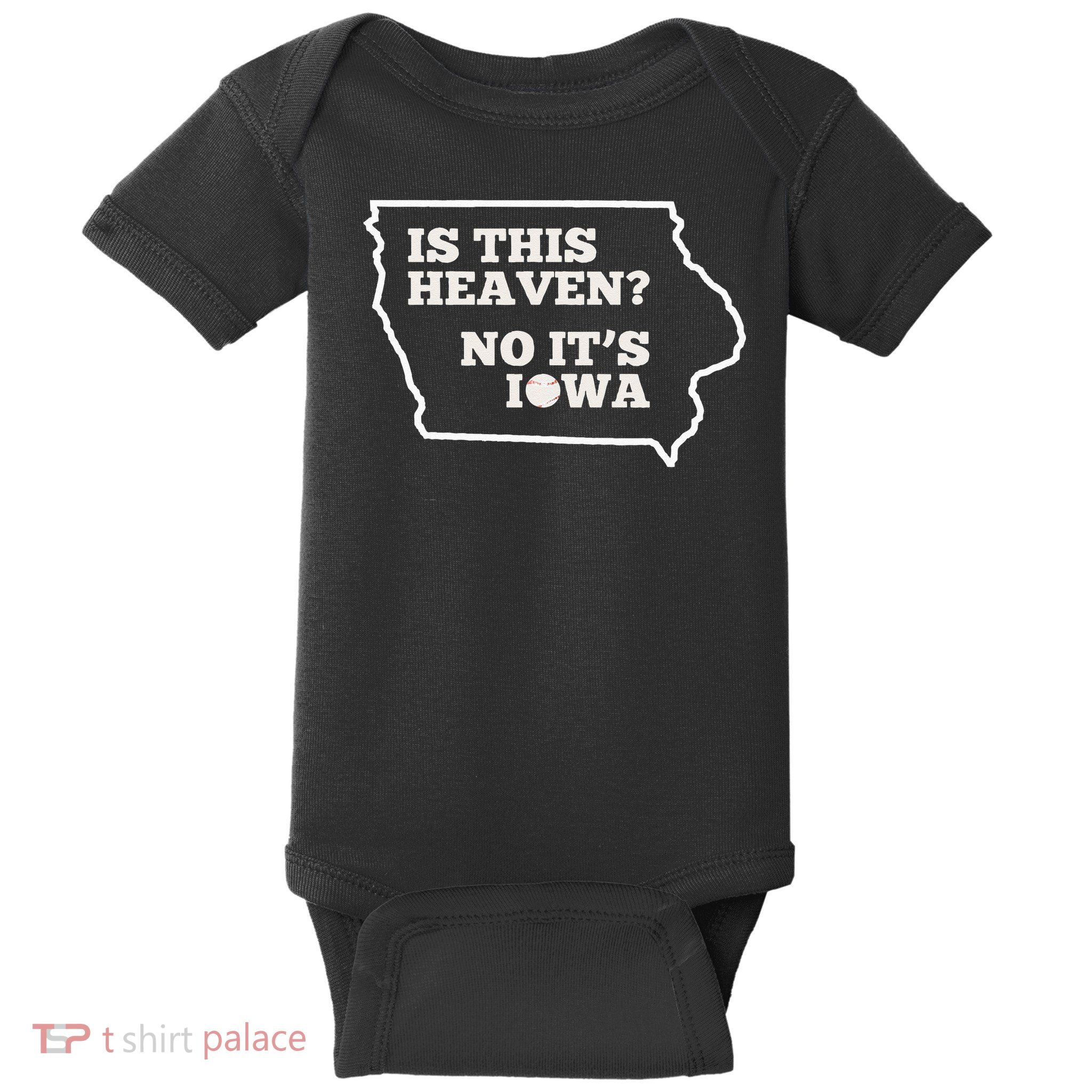 Is This Heaven No It's Iowa State Baseball Baseball Field Baby Bodysuit