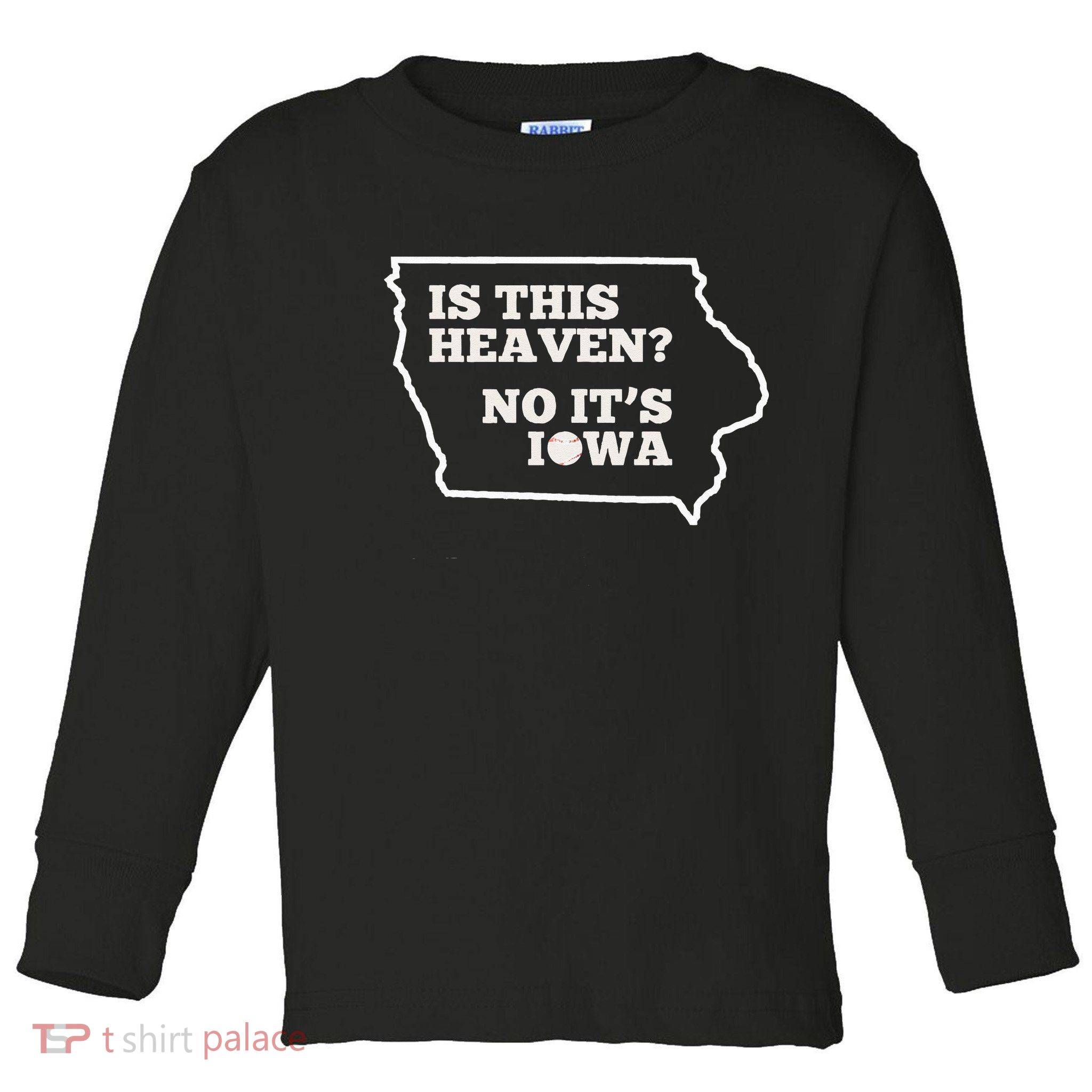 Is This Heaven No It's Iowa State Baseball Baseball Field Toddler Long Sleeve Shirt