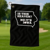 Is This Heaven No It's Iowa State Baseball Baseball Field Golf Towel