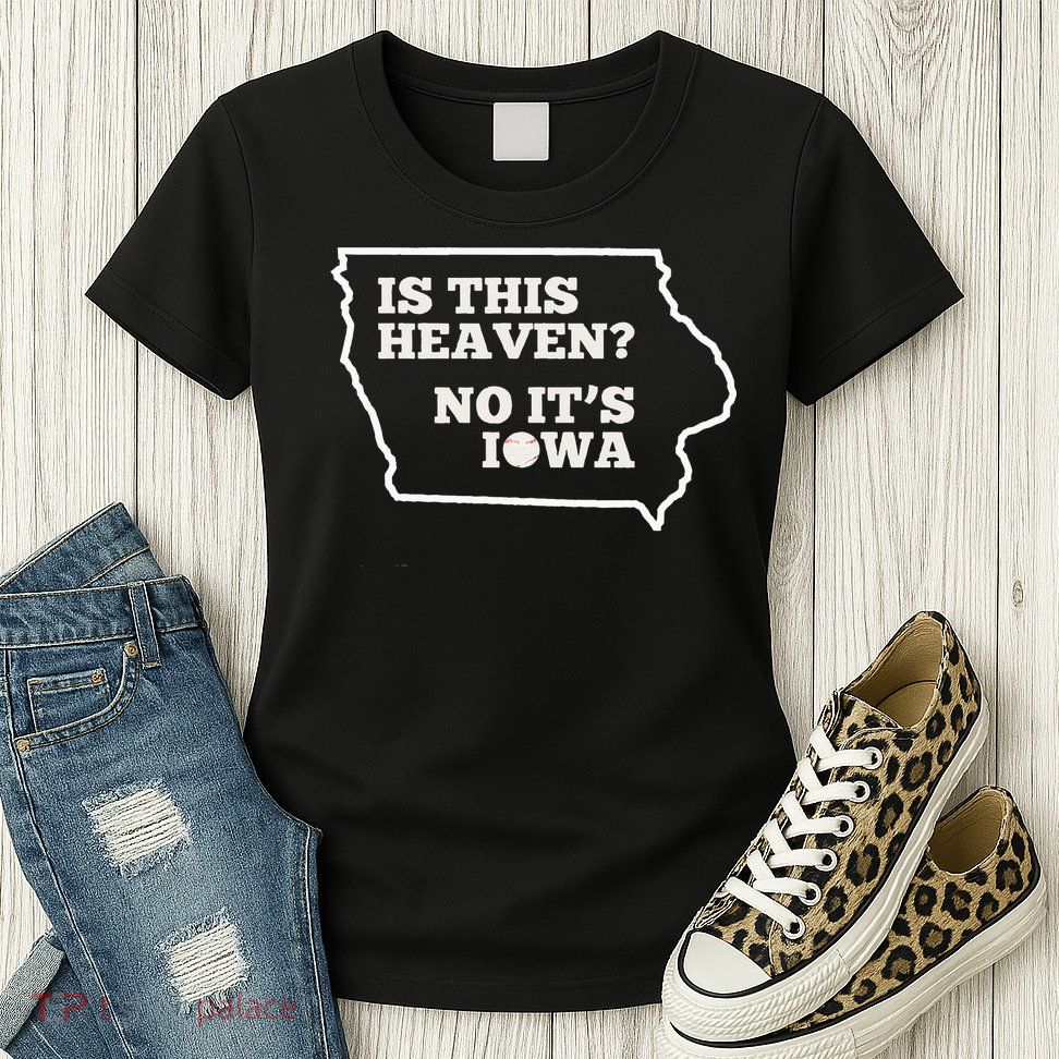 Is This Heaven No It's Iowa State Baseball Baseball Field Womens T-Shirt