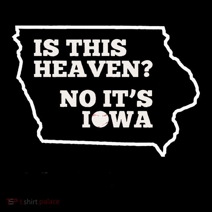 Is This Heaven No It's Iowa State Baseball Baseball Field Womens T-Shirt