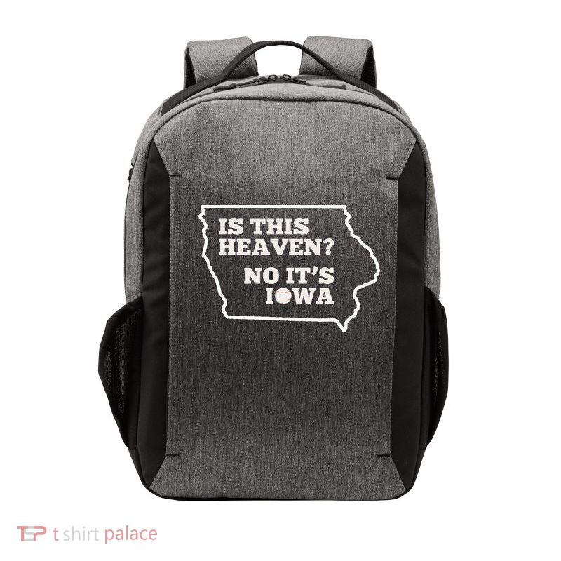 Is This Heaven No It's Iowa State Baseball Baseball Field Vector Backpack