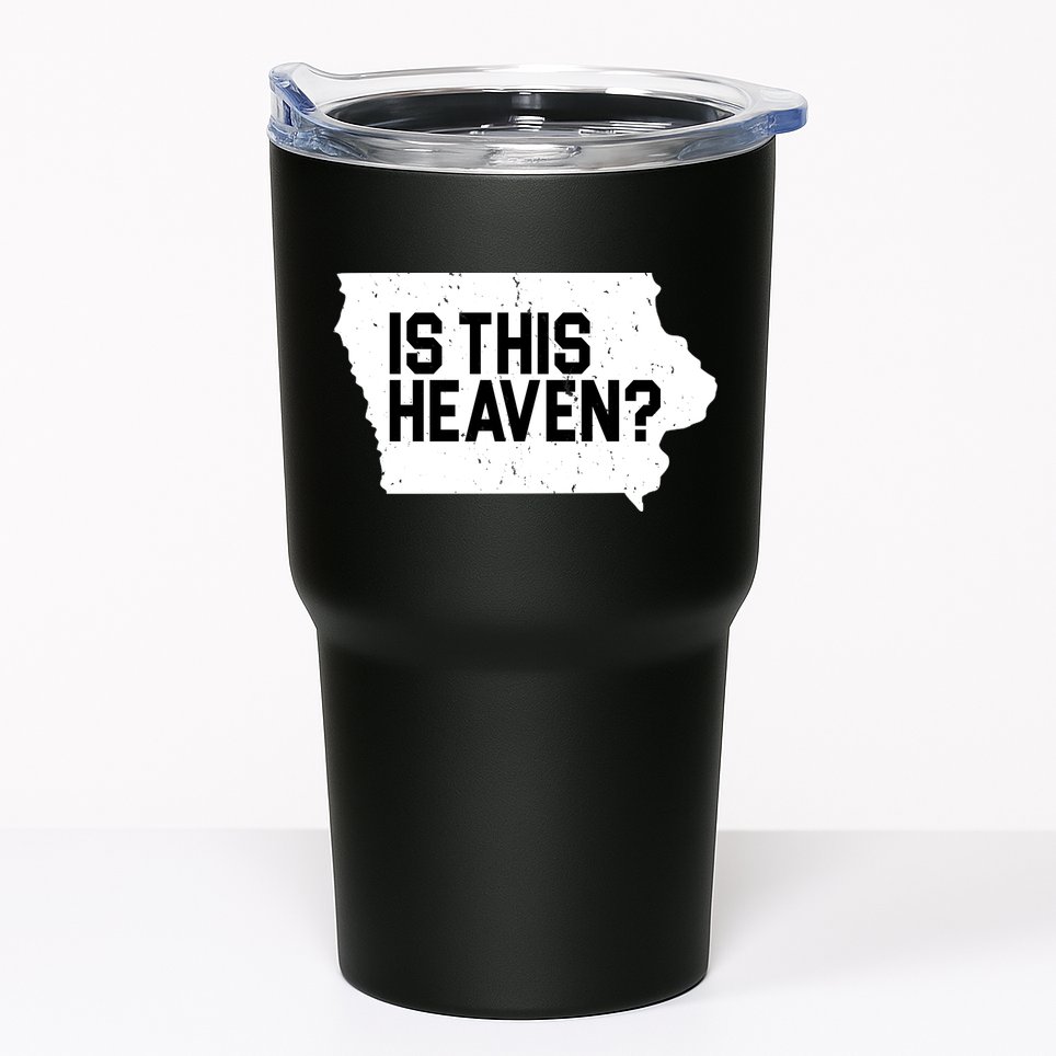 Is This Heaven Iowa Baseball Tumbler