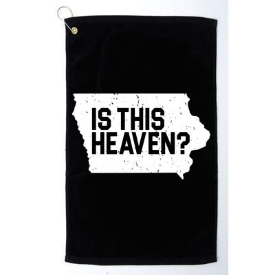 Is This Heaven Iowa Baseball Golf Towel