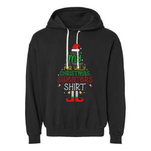 ItS Too Hot For Ugly Christmas Funny Xmas Women Garment-Dyed Fleece Hoodie